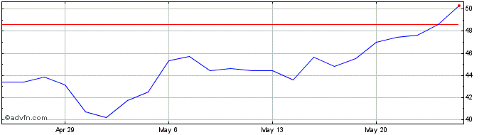 1 Month NAPCO Security Technolog... Share Price Chart