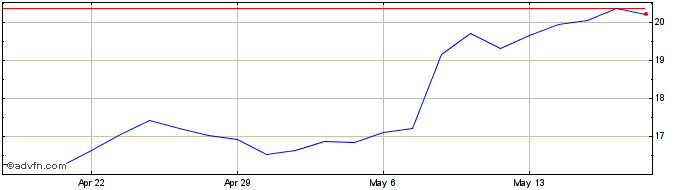 1 Month RADWARE Share Price Chart
