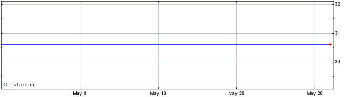 1 Month Powershares S&P Smallcap Information Technology Portfolio (MM) Share Price Chart