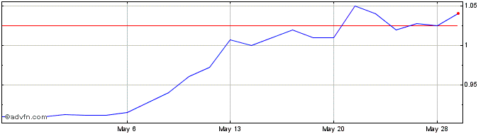 1 Month Rusoro Mining (PK) Share Price Chart