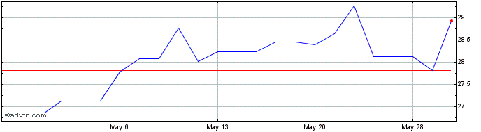 1 Month Equinor ASA (PK) Share Price Chart