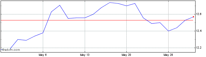 1 Month Blackstone Long Short Cr... Share Price Chart