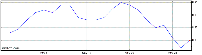1 Month Nuveen Select Maturities... Share Price Chart