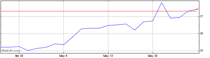 1 Month Navigator Share Price Chart