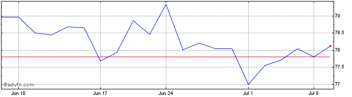 1 Month Southern Share Price Chart
